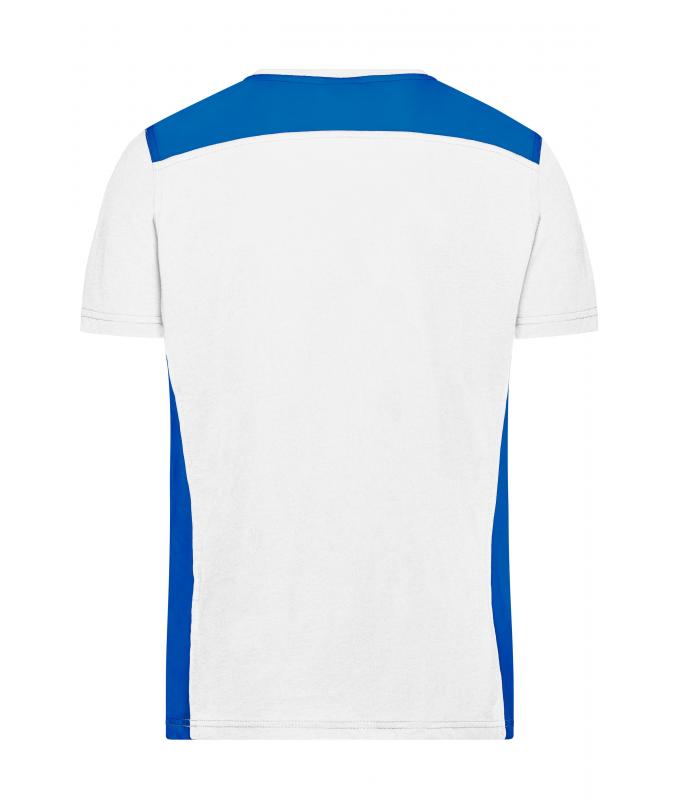 Herren Men's Workwear T-Shirt - COLOR - White/royal 8535