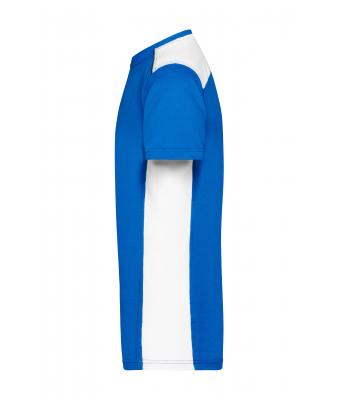 Men Men's Workwear T-Shirt - COLOR - Royal/white 8535