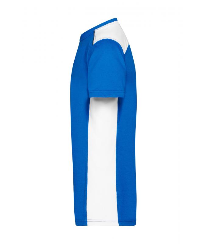 Men Men's Workwear T-Shirt - COLOR - Royal/white 8535