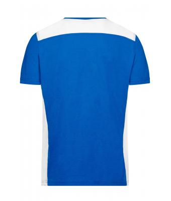 Men Men's Workwear T-Shirt - COLOR - Royal/white 8535
