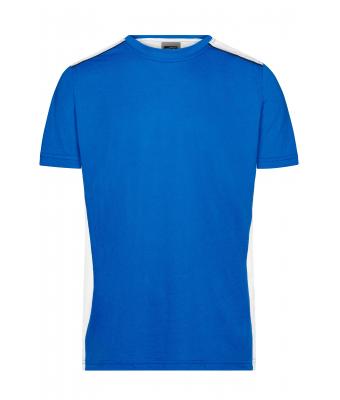 Men Men's Workwear T-Shirt - COLOR - Royal/white 8535