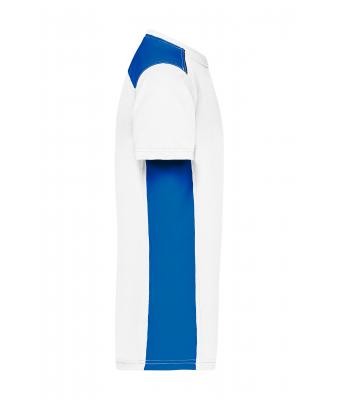 Men Men's Workwear T-Shirt - COLOR - White/royal 8535