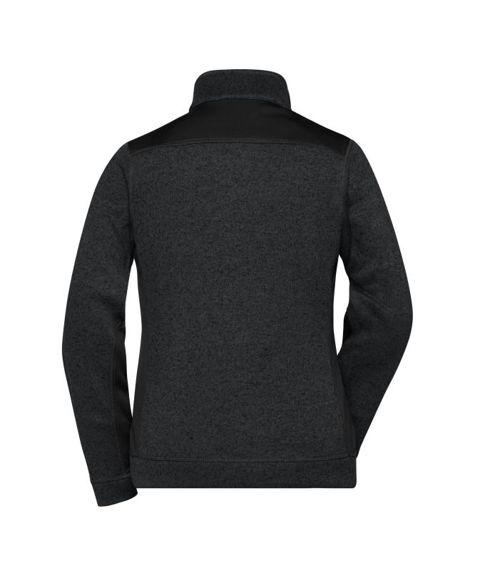 Ladies Ladies' Knitted Workwear Fleece Jacket - STRONG - Black/black 8536
