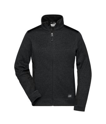 Ladies Ladies' Knitted Workwear Fleece Jacket - STRONG - Black/black 8536
