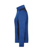 Damen Ladies' Knitted Workwear Fleece Jacket - STRONG - Royal-melange/navy 8536