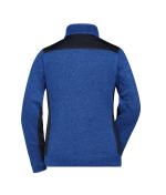 Damen Ladies' Knitted Workwear Fleece Jacket - STRONG - Royal-melange/navy 8536