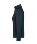 Damen Ladies' Knitted Workwear Fleece Jacket - STRONG - Navy/navy 8536