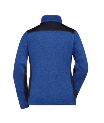 Ladies Ladies' Knitted Workwear Fleece Jacket - STRONG - Royal-melange/navy 8536
