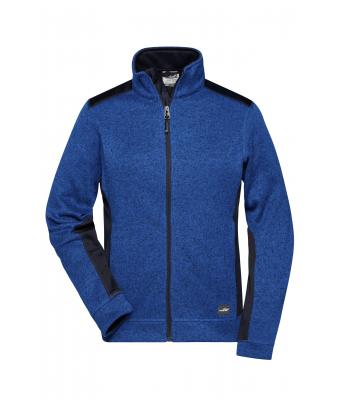 Ladies Ladies' Knitted Workwear Fleece Jacket - STRONG - Royal-melange/navy 8536