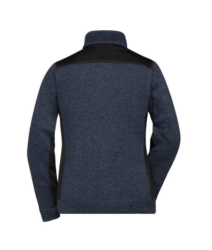 Ladies Ladies' Knitted Workwear Fleece Jacket - STRONG - Carbon-melange/black 8536