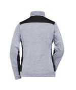 Ladies Ladies' Knitted Workwear Fleece Jacket - STRONG - White-melange/carbon 8536