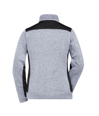 Ladies Ladies' Knitted Workwear Fleece Jacket - STRONG - White-melange/carbon 8536