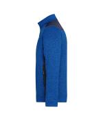 Herren Men's Knitted Workwear Fleece Jacket - STRONG - Royal-melange/navy 8537
