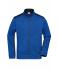 Herren Men's Knitted Workwear Fleece Jacket - STRONG - Royal-melange/navy 8537