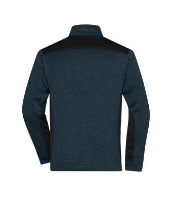 Herren Men's Knitted Workwear Fleece Jacket - STRONG - Navy/navy 8537