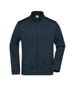 Men Men's Knitted Workwear Fleece Jacket - STRONG - Navy/navy 8537