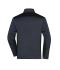 Herren Men's Knitted Workwear Fleece Jacket - STRONG - Carbon-melange/black 8537
