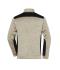 Herren Men's Knitted Workwear Fleece Jacket - STRONG - Stone-melange/black 8537