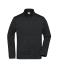 Herren Men's Knitted Workwear Fleece Jacket - STRONG - Black/black 8537