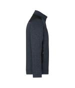 Men Men's Knitted Workwear Fleece Jacket - STRONG - Carbon-melange/black 8537
