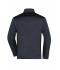 Men Men's Knitted Workwear Fleece Jacket - STRONG - Carbon-melange/black 8537