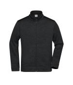 Herren Men's Knitted Workwear Fleece Jacket - STRONG - Black/black 8537