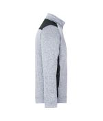 Herren Men's Knitted Workwear Fleece Jacket - STRONG - White-melange/carbon 8537