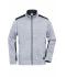 Herren Men's Knitted Workwear Fleece Jacket - STRONG - White-melange/carbon 8537