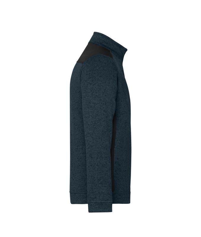 Unisex Men's Knitted Workwear Fleece Half-Zip - STRONG - Navy/navy 8538