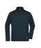 Unisex Men's Knitted Workwear Fleece Half-Zip - STRONG - Navy/navy 8538