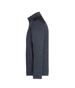 Unisex Men's Knitted Workwear Fleece Half-Zip - STRONG - Carbon-melange/black 8538
