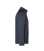 Unisex Men's Knitted Workwear Fleece Half-Zip - STRONG - Carbon-melange/black 8538