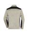 Unisex Men's Knitted Workwear Fleece Half-Zip - STRONG - Stone-melange/black 8538