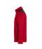 Unisex Men's Knitted Workwear Fleece Half-Zip - STRONG - Red-melange/black 8538