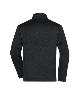 Unisex Men's Knitted Workwear Fleece Half-Zip - STRONG - Black/black 8538