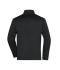 Unisex Men's Knitted Workwear Fleece Half-Zip - STRONG - Black/black 8538