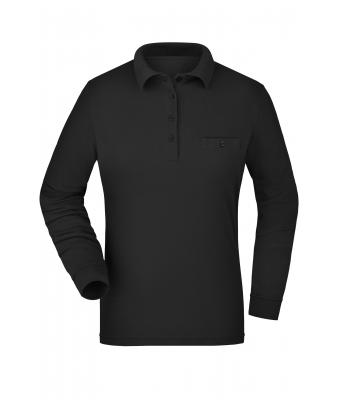 Ladies Ladies' Workwear Polo Pocket Longsleeve Black 8539