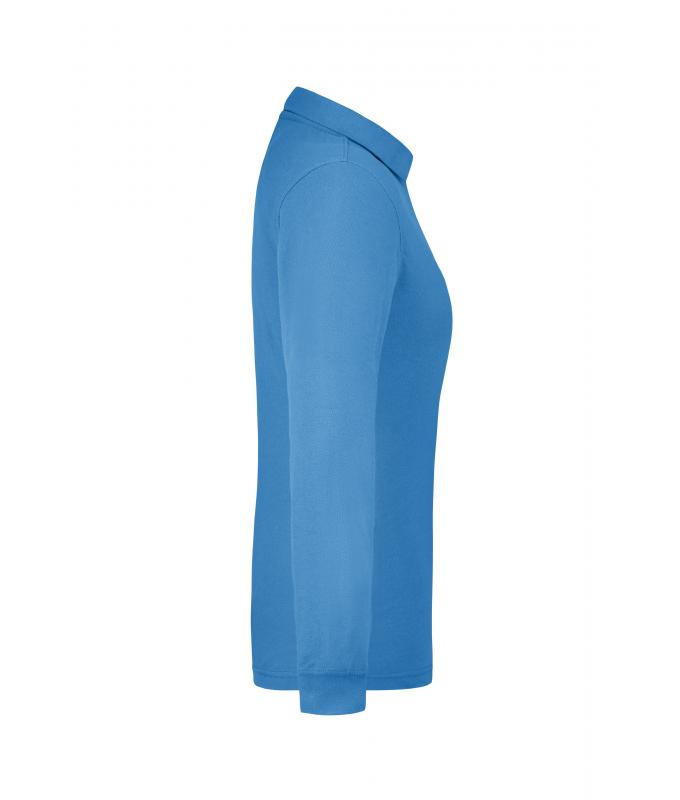 Damen Ladies' Workwear Polo Pocket Longsleeve Aqua 8539