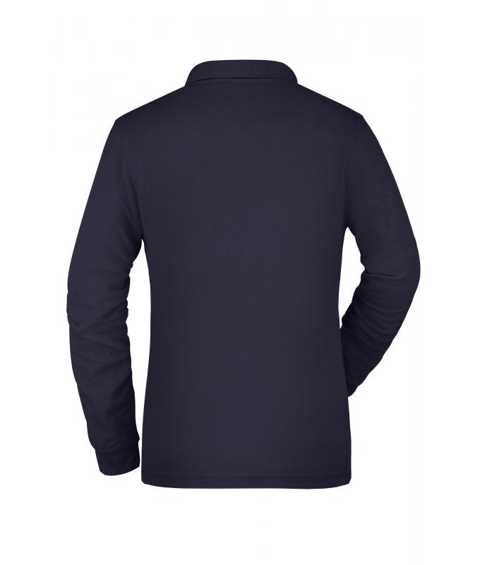 Damen Ladies' Workwear Polo Pocket Longsleeve Navy 8539