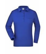 Damen Ladies' Workwear Polo Pocket Longsleeve Royal 8539
