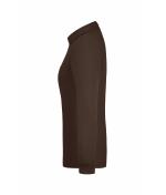 Damen Ladies' Workwear Polo Pocket Longsleeve Brown 8539