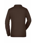 Damen Ladies' Workwear Polo Pocket Longsleeve Brown 8539