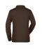 Damen Ladies' Workwear Polo Pocket Longsleeve Brown 8539