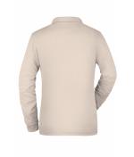Damen Ladies' Workwear Polo Pocket Longsleeve Stone 8539