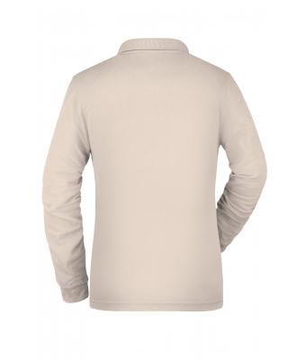 Damen Ladies' Workwear Polo Pocket Longsleeve Stone 8539