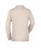 Damen Ladies' Workwear Polo Pocket Longsleeve Stone 8539