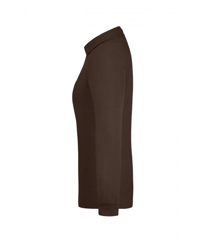 Ladies Ladies' Workwear Polo Pocket Longsleeve Brown 8539