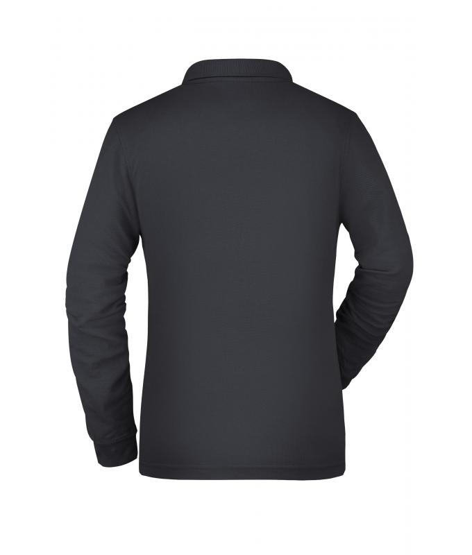Damen Ladies' Workwear Polo Pocket Longsleeve Carbon 8539