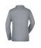 Damen Ladies' Workwear Polo Pocket Longsleeve Grey-heather 8539