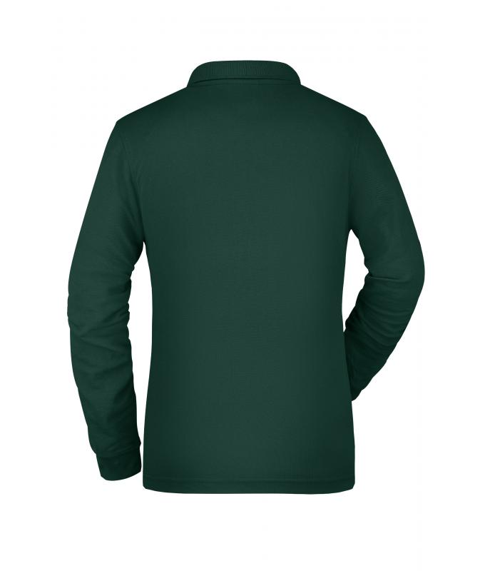 Damen Ladies' Workwear Polo Pocket Longsleeve Dark-green 8539
